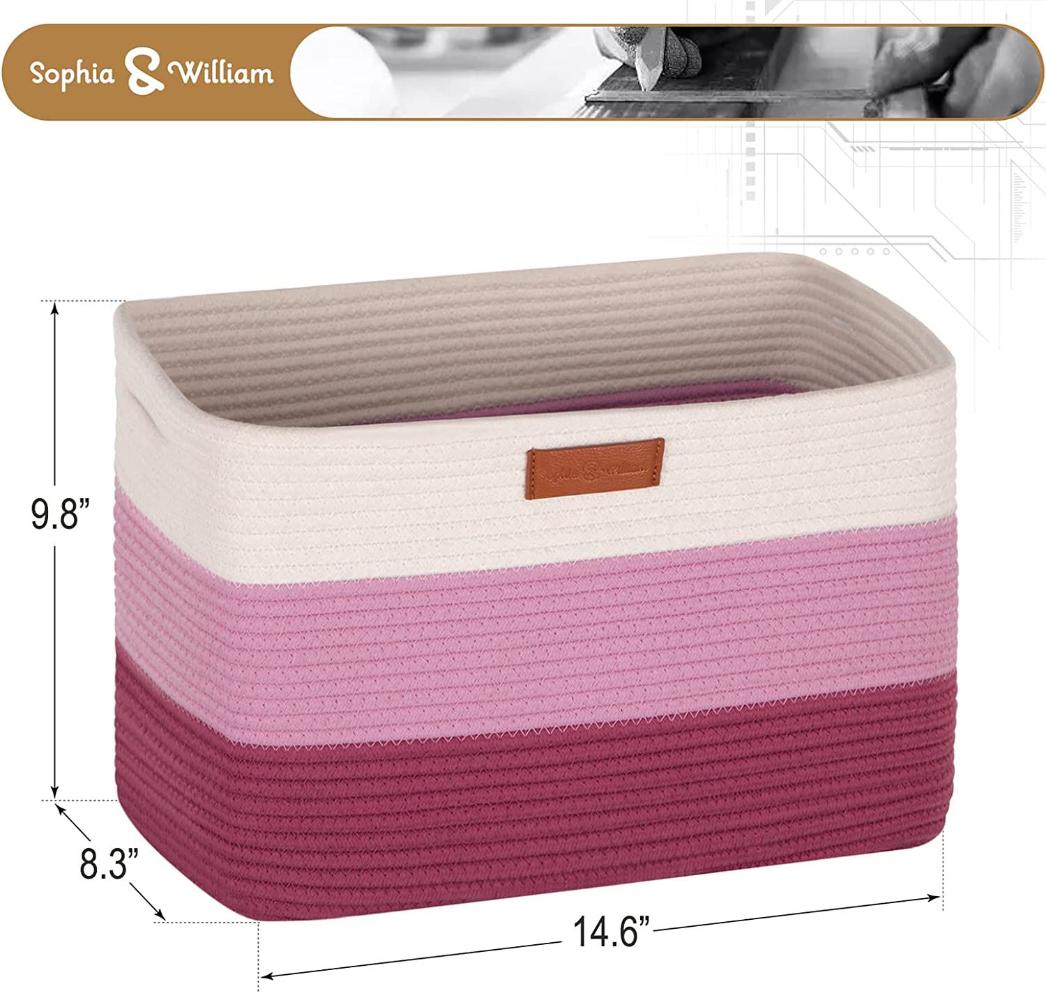 Brand New Cotton Rope Baskets for Shelves