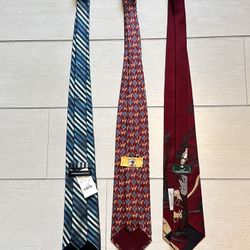 Men’s Assorted Tie Bundle - $6.00each  - $18 For (3)
