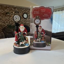 Santa Christmas clock.