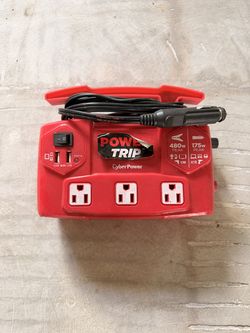 CyberPower Power Trip Car Power Inverter — 3 Outlets + 2 USB, DC to AC