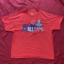 Men's Washington Capitals 2018 Stanley Cup Champs T-Shirt Majestic Size XL Red