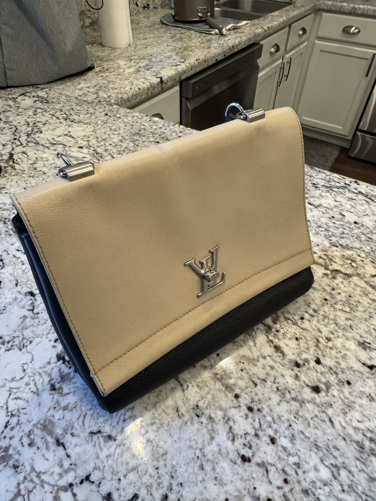 Authentic Louis Vuitton LockMe 2 Shoulder Bag Purse