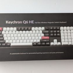 NEW Keychron Q6 HE Wireless Magnetic Mechanical Switch Keyboard Mac Windows Linux All Aluminum