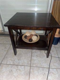 Wooden side table