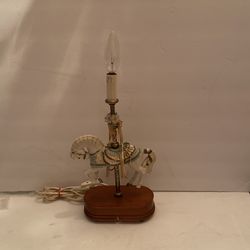 Vintage Porcelain Carousel Horse Lamp  House Of Lloyd 