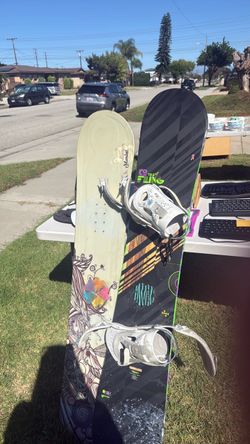 Snowboards, bindings and boots!