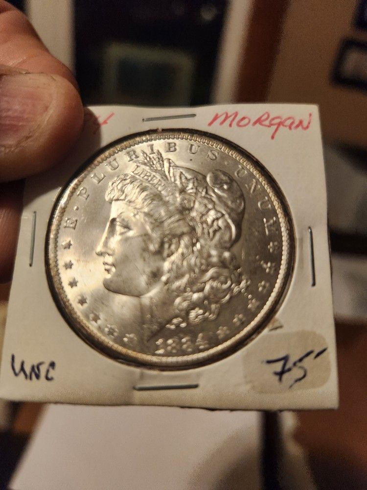 1884 O Morgan Silver Dollar