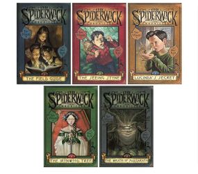 complete set of the first five hardcover books of The Spiderwick Chronicles series 1-5