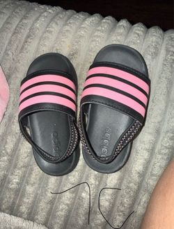 Baby girl shoes 7c adidas slides
