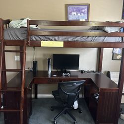 Bunk Bed With Desk 