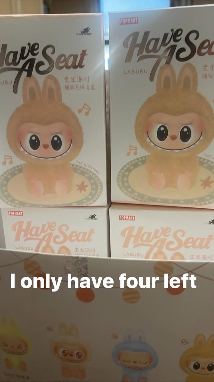 Labubu Have A Seat mystery authentic 2 Left