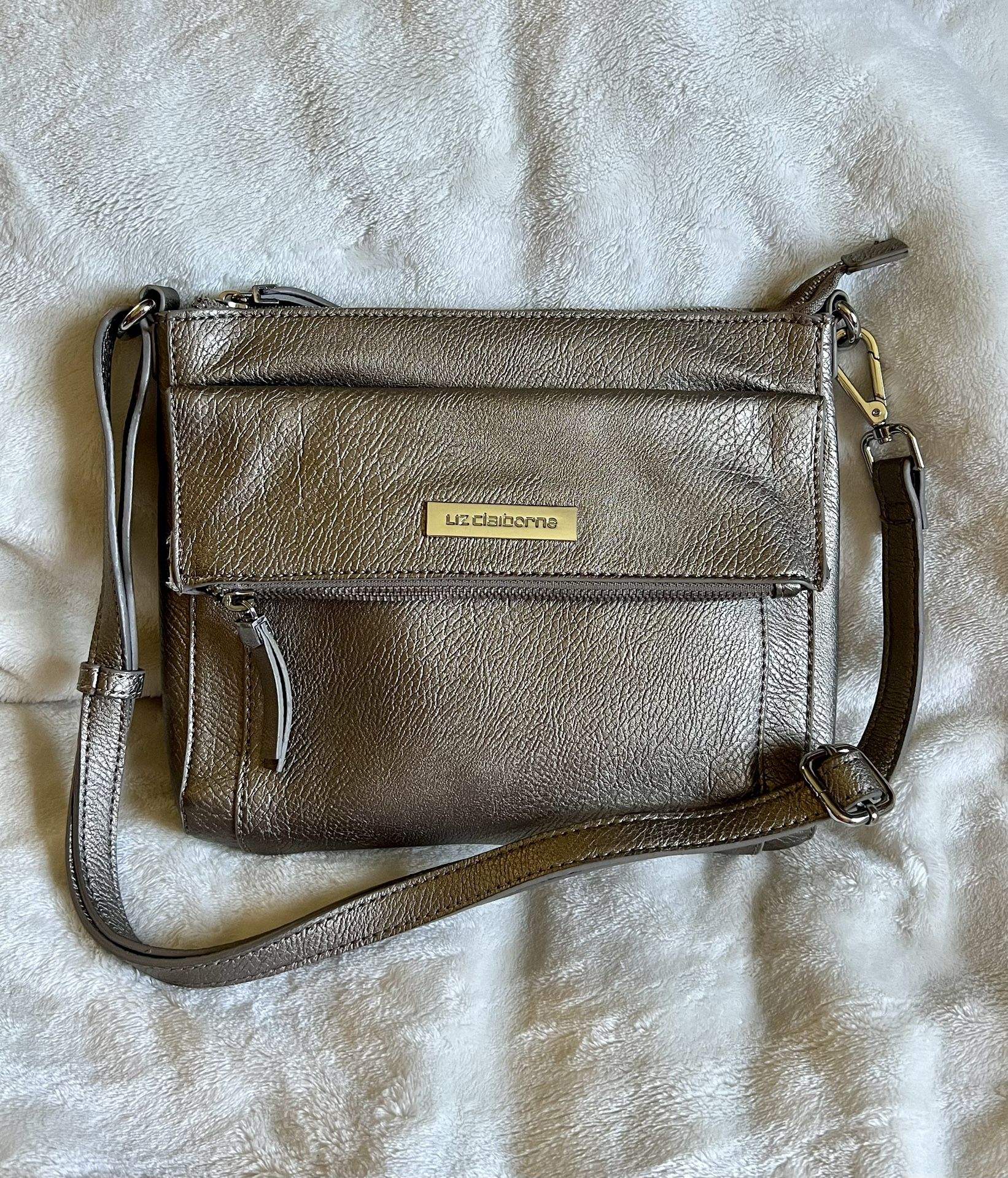 Liz Claiborne Champagne Gold Idol Collection Crossbody