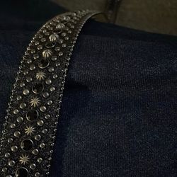 bb simon style studded rhinestone belt