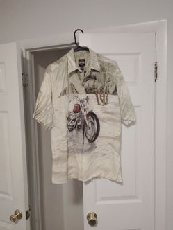 Harley Davidson mens medium button up shirt like new