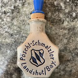 Vintage Poschl - Schmalzler Landshut / Bay Ceramic Bottle Small Snuff