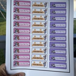 Back to school waterproof custom stickers 