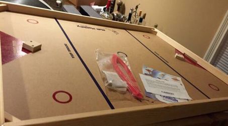 Carrom Nok Hockey Game Standard Wooden Board Sticks Pucks Toy Fun Orig