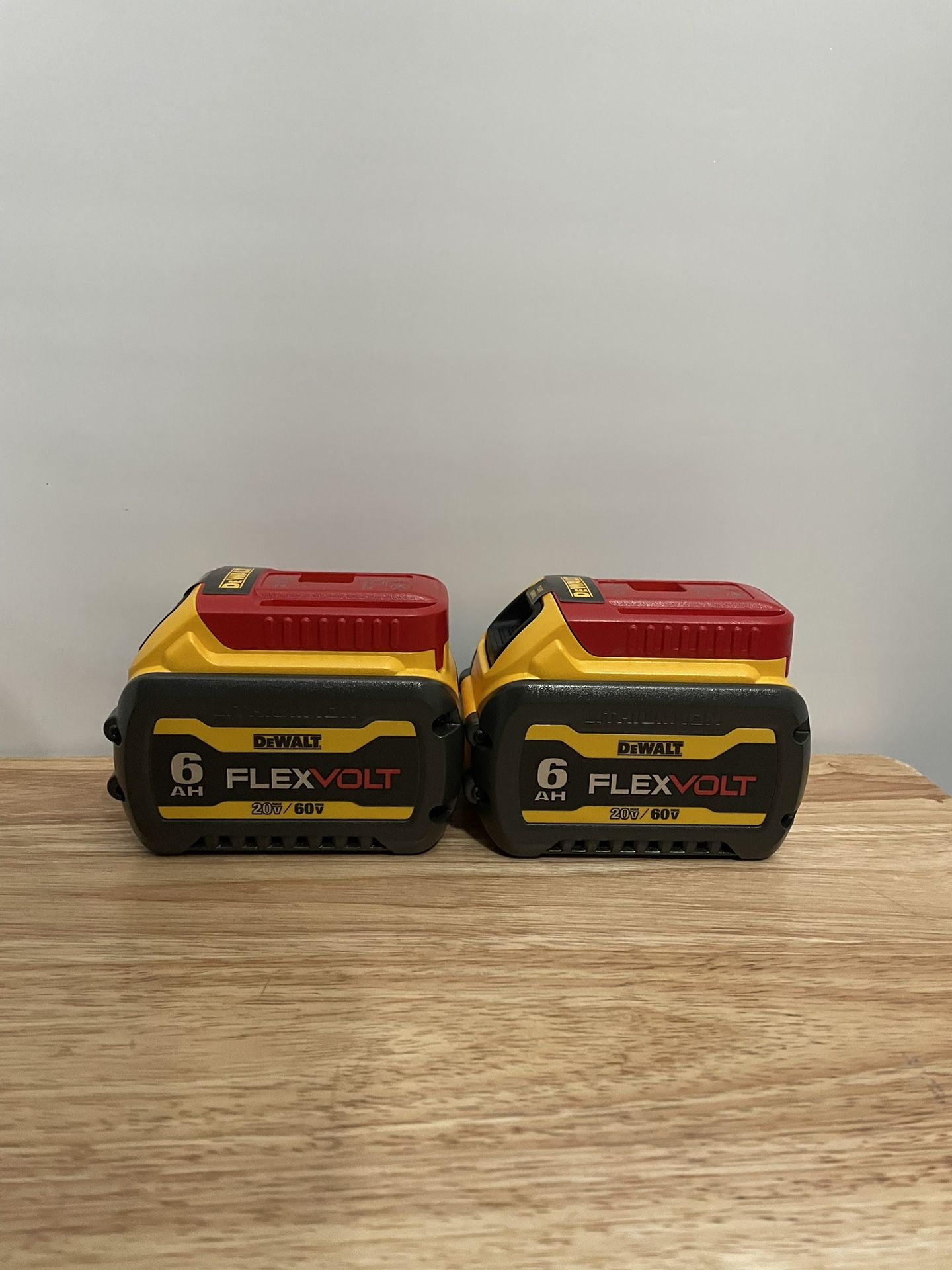 New Dewalt batteries FLEX VOLT 6AH ($115 Each-Cada Una)