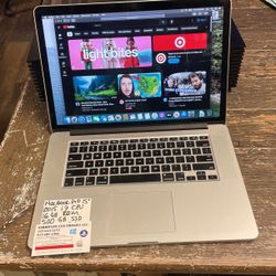 MacBook Pro 2015 15” i7 -16GB-500GB $375