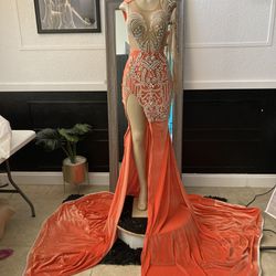 Orange Prom Dress