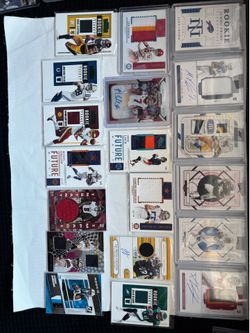 NFL Football Trading Cards Lot with Autos and Relics