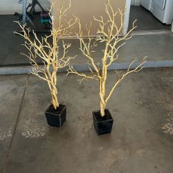 2 Face Tree Branch Decorations