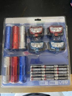 10 Pack LED Lights And Batteries 
