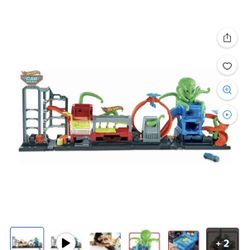 Hot Wheels Octo Carwash and 3 Color Reveal Cars