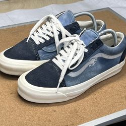 Vans x Notre Old Skool Blue Navy Suede Handshake Mens Sz 9
