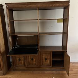 FREE Cabinet Shelves With A Fold Out Desk