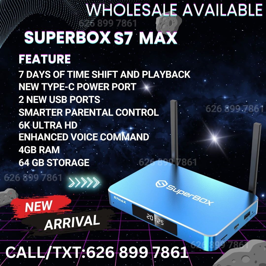 SuperBox ⚡ Super Box ⚡ ⚡ S7 Max / S7 Pro ⚡⚡ VseeBox ⚡ Vsee Box  ⚡ SuperCaja ⚡ Brand New - El Monte Pickup 💎