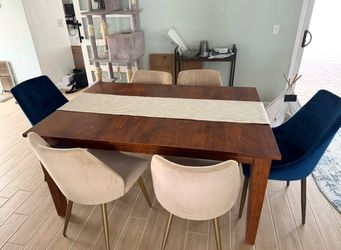 Dining table and chairs