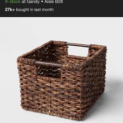 New woven storage basket 
