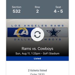 Tickets For Rams Vs Cowboys 