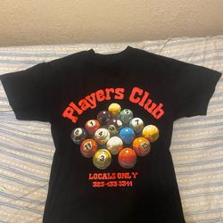 Players Club Billiards Boxy Short Sleeve Tee - Black