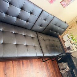 Futon with USB charging ports
