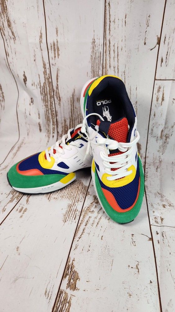 Men’s Polo Ralph Lauren JGR Color Block Jogger Casual Sneakers Size 9 ( New )