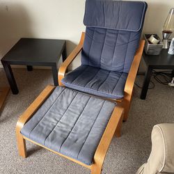 Poang Chair With Ottoman