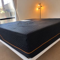 $70 Cal King 14” Memory Foam Mattress + Bed Frame