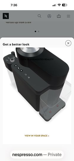 Nespresso machine with fro