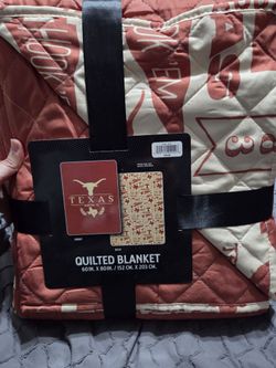 Texas Longhorns 60x80 Quilted Blanket