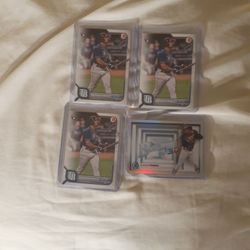 4 Wander Franco Rookie Cards. Mint