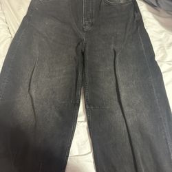 Black Baggy Ballon Jeans 