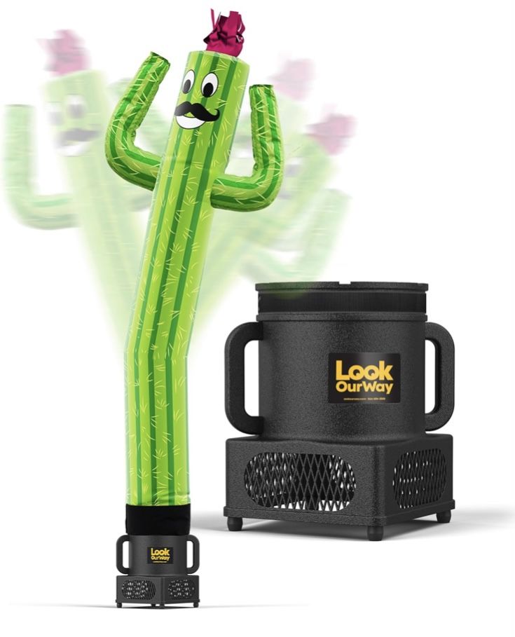 LookOurWay Air Dancers Wacky Waving Inflatable Tube Man - 7ft Tall Inflatable Dancing Man with Weather-Resitant Blower for Business Advertising - Char