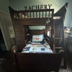 Pottery Barn Bunk Bed With Built In Desk And Storage