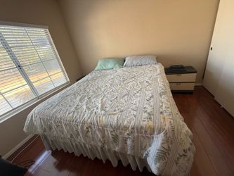 Mattress and nightstand
