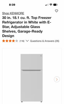 Kenmore refrigerator