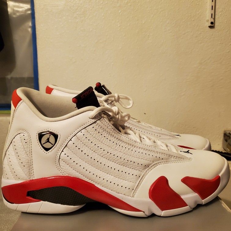 🔥air jordan 14 retro rip hamilton/candy canes - Main Image