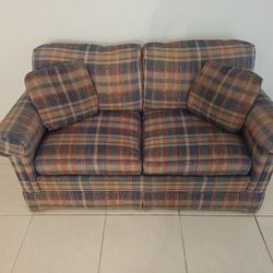Plaid Twin Sleeper Sofa
