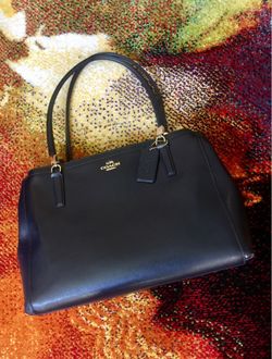 Navy Blue Coach Purse